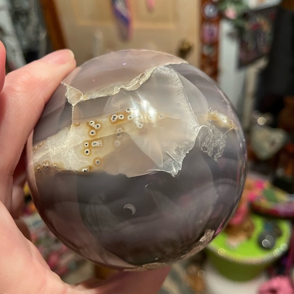 Agate druzy sphere - Picture 9 of 16